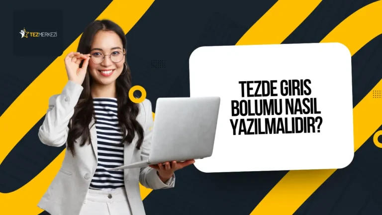 Tezde Giriş Bölümü Nasıl Yazılmalıdır