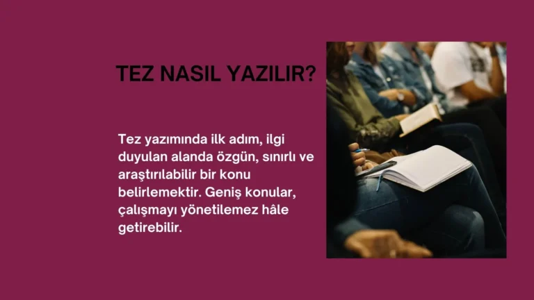 Tez Nasıl Yazılır?
